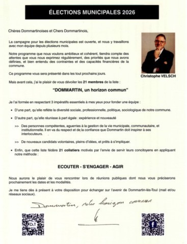 Présentation Christophe aux habitants